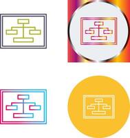 Unique Seo Structure Icon Design vector