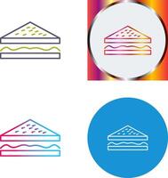 Unique Sandwich Icon Design vector