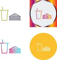 Unique Lunch Icon Design vector