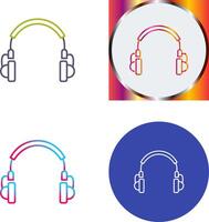 único auriculares icono diseño vector