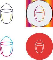 Unique Water Bucket Icon Design vector