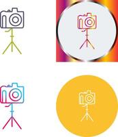 Unique Camera on Stand Icon Design vector