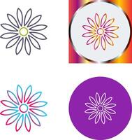 Unique Flower Icon Design vector