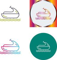 Jet Ski Icon Design vector