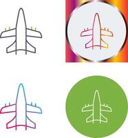 Military Plane Icon Design vector