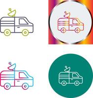 News Van Icon Design vector