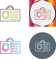 Id Card Icon Design vector