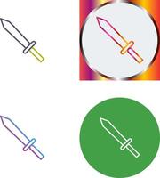 Unique Sword Icon Design vector