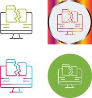 Data Loss Icon Design vector