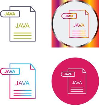 Java Icon Design vector