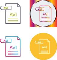 avi icono diseño vector