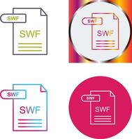 SWF Icon Design vector
