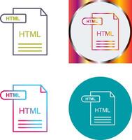 HTML Icon Design vector