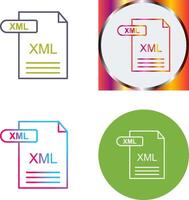 XML Icon Design vector