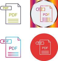 PDF Icon Design vector