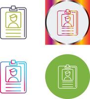 Id Card Icon Design vector
