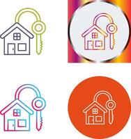House Key Icon Design vector