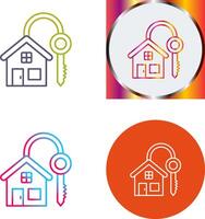 House Key Icon Design vector