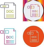 DOC Icon Design vector