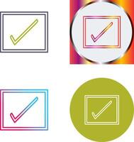 Checkbox Icon Design vector