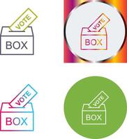 Giing Vote Icon Design vector