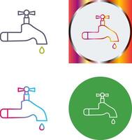 Water Tap Icon Design vector