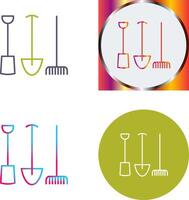 Gardening Tools Icon Design vector