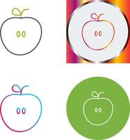 diseño de icono de manzanas vector