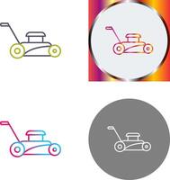 Lawn Mower Icon Design vector