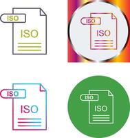 ISO Icon Design vector