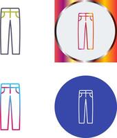 Men's Pants Icon Design vector