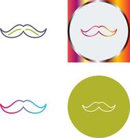 diseño de icono de bigote vector