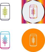 cerveza lata icono diseño vector