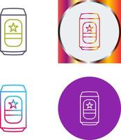 Beer Can Icon Design vector