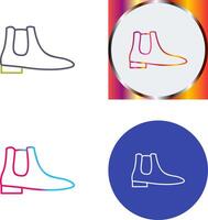 Men's Boots Icon Design vector