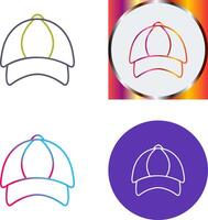 P Cap Icon Design vector