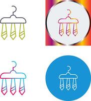 Three Ties Icon Design vector