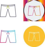 diseño de icono de pantalones cortos vector