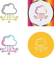 Cloud Computing Icon Design vector
