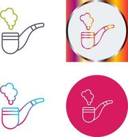 Smoke Pipe Icon Design vector