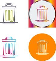 Trash Can Icon Design vector