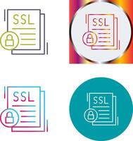 SSL Icon Design vector