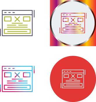 Error Icon Design vector