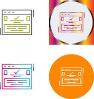 Complete Icon Design vector
