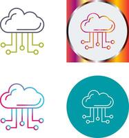 Cloud Computing Icon Design vector