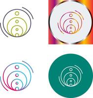 Venn Diagram Icon Design vector