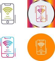 Wifi Signal Icon Design vector