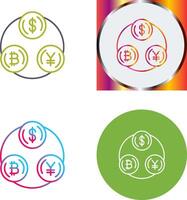 Currency Exchange Icon Design vector