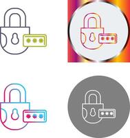 Lock Icon Design vector