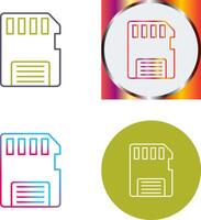 Memory Card Icon Design vector